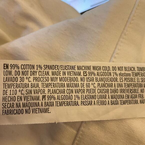 White Button Up Denim Miniskirt, Medium chicsportif preppy - Picture 8 of 8